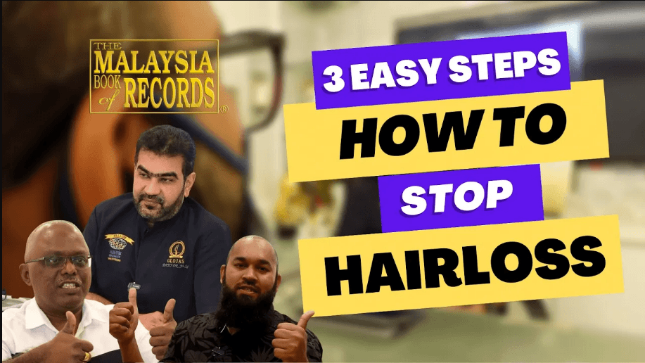 HOW TO STOP HAIR LOSS WITH GLOJAS? 3 SIMPLE STEPS | HAIR TRANSPLANT MALAYSIA